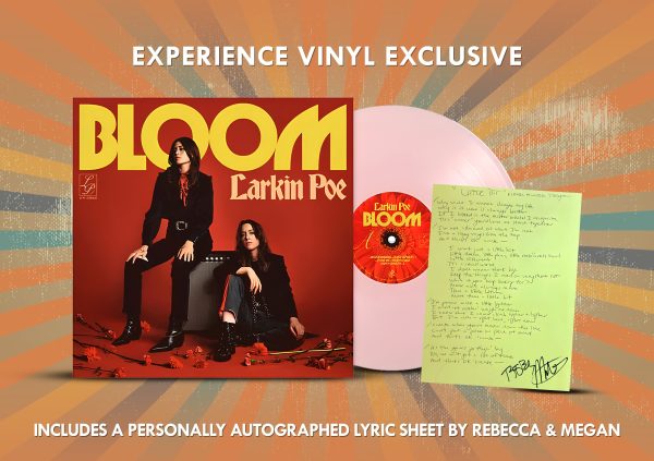 Larkin Poe - Bloom Colored Autographed Lyric Sheet Vinyl LP Supply