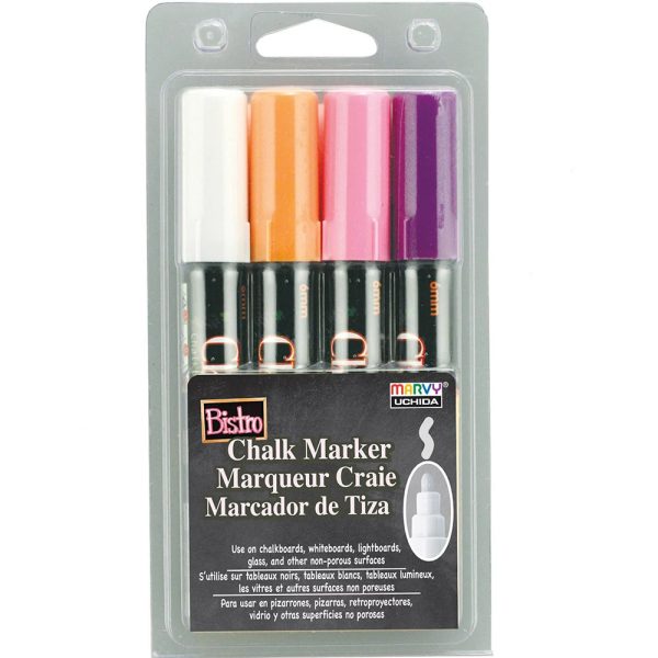 4-Pack Bistro Bullet Tip Chalk Markers Discount - Image 2