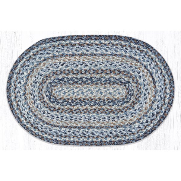 Blue Denim Braided Rug C 9-119 Discount