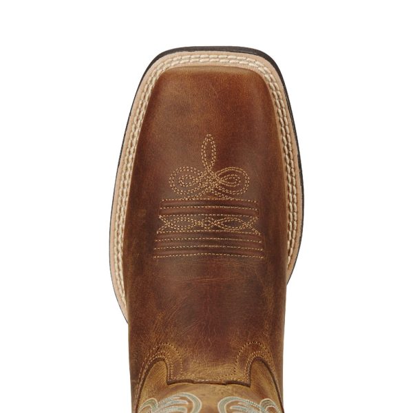 Women s Round Up Wide Square Toe Western Boots 10018528 Hot on Sale - Image 5