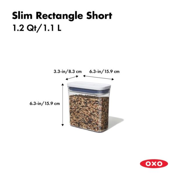 Slim Rectangle Short POP Container 11234900 Fashion - Image 2