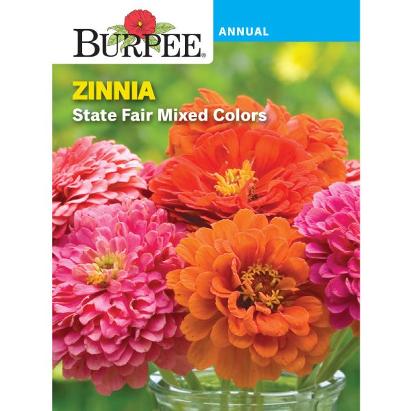 State Fair Zinnia Flower Seed Pack 30198 For Sale